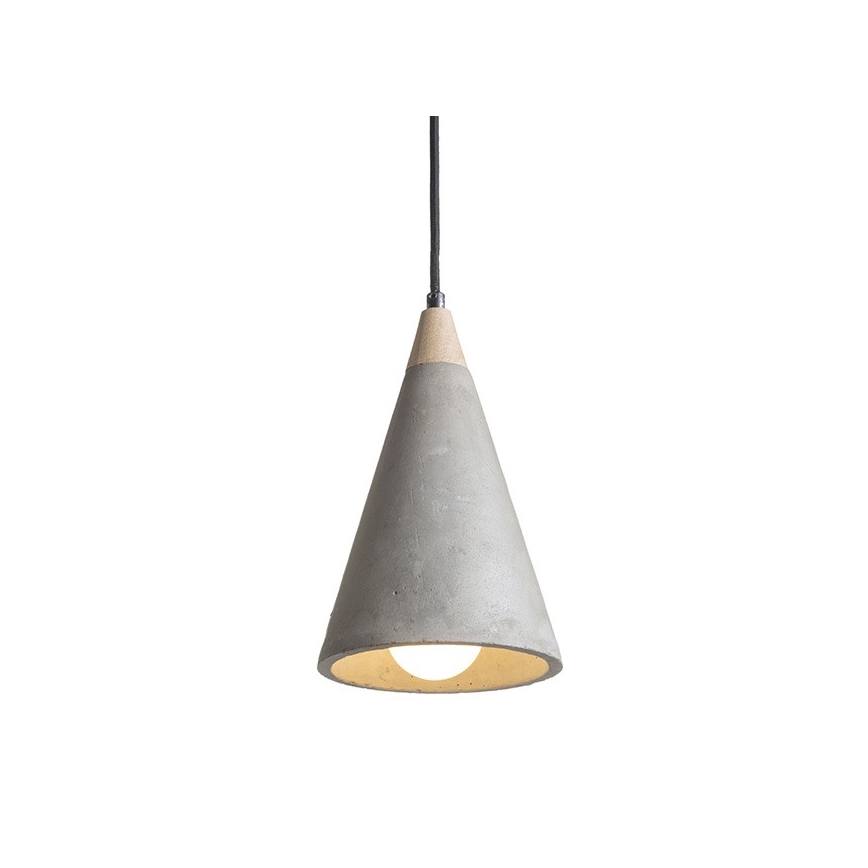 RED - Design Rendl - R12380 - Lustr na lanku HEIDI 1xE27/28W/230V beton/dřevo