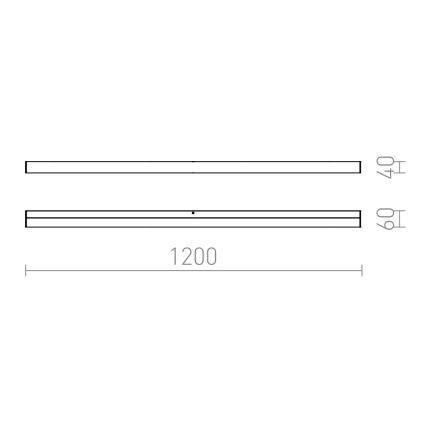 RED - Design Rendl - R12405 - LED Koupelnové osvětlení zrcadla LEVIA LED/24W/230V IP44