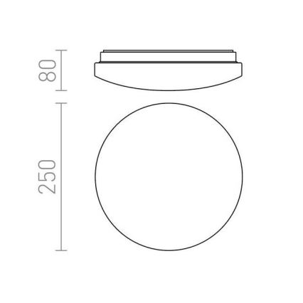 RED - Design Rendl - R12431 - LED Stropní svítidlo SEMPRE LED/10W/230V