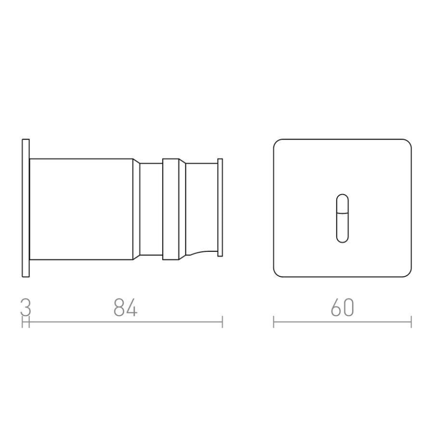 RED - Design Rendl - R12612 - LED Vestavné svítidlo IRIA LED/1W/230V