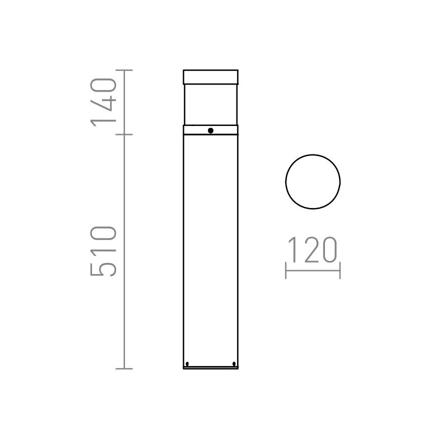 RED - Design Rendl - R12626 - LED Venkovní lampa ABAX LED/15W/230V IP54 antracit