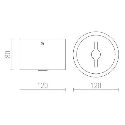 RED - Design Rendl - R12633 - LED Stmívatelné bodové svítidlo KELLY LED/15W/230V bílá