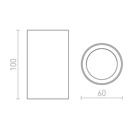 RED - Design Rendl - R12667 - Bodové svítidlo GAYA 1xGU10/35W/230V bílá