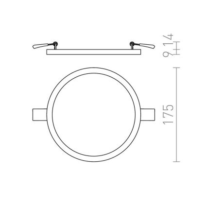 RED - Design Rendl - R12765 - LED Podhledové svítidlo HUE LED/18W/230V