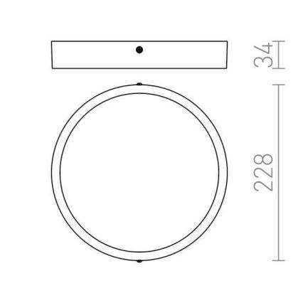 RED - Design Rendl - R12804 - LED Stropní svítidlo HUE LED/24W/230V