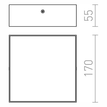 RED - Design Rendl - R12849 - LED Stropní svítidlo LARISA LED/15W/230V černá