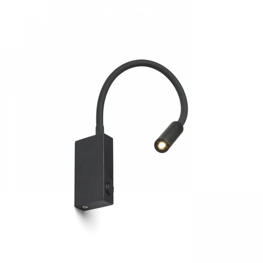 RED - Design Rendl - R12945 - LED Flexibilní lampička EKE LED/3W/230V černá