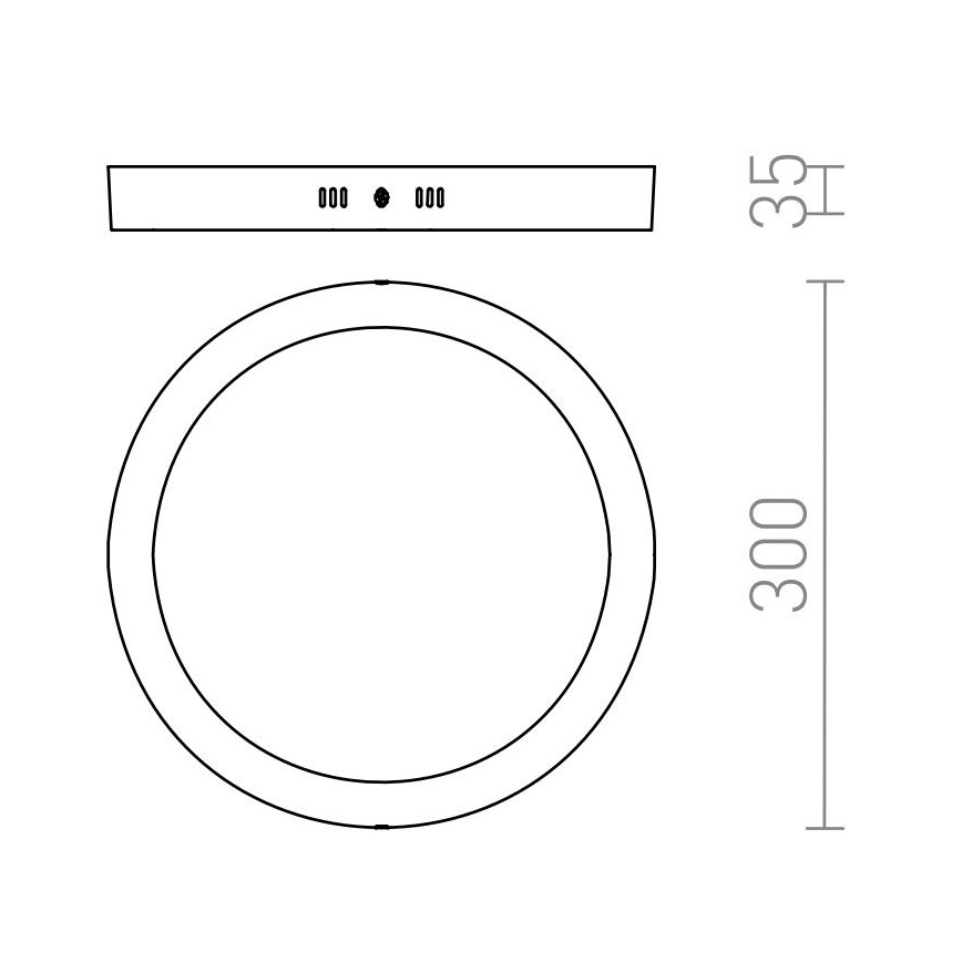RED - Design Rendl - R12973 - LED Stropní svítidlo SOCORRO LED/24W/230V