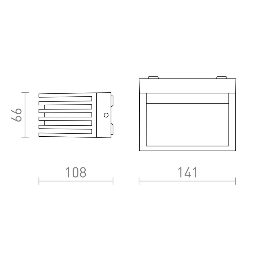 RED - Design Rendl - R13564 - LED Venkovní nástěnné svítidlo CLAIRE LED/6W/230V IP54