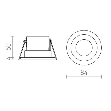 RED - Design Rendl - R13602 - LED Koupelnové podhledové svítidlo BELLA LED/11W/230V IP65