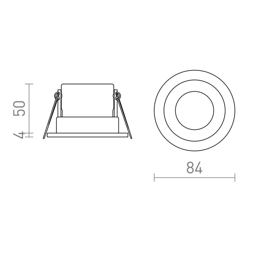 RED - Design Rendl - R13602 - LED Koupelnové podhledové svítidlo BELLA LED/11W/230V IP65