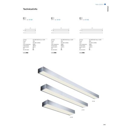 Redo 01-1131 - LED Koupelnové osvětlení zrcadla HORIZON LED/24W/230V 90 cm IP44