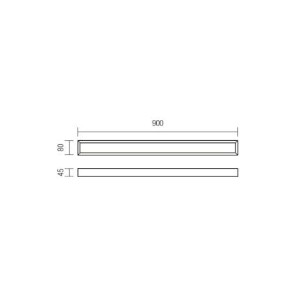 Redo 01-1131 - LED Koupelnové osvětlení zrcadla HORIZON LED/24W/230V 90 cm IP44