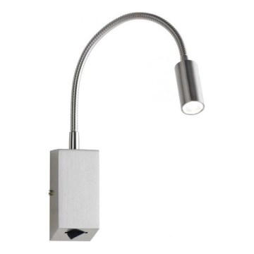 Redo 01-1195 - LED Flexibilní lampička HELLO LED/3W/230V matný chrom