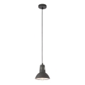 Redo 01-1279 - Lustr na lanku PEEP 1xE27/42W/230V pr. 16,5 cm černá