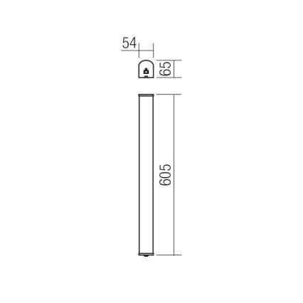 Redo 01-1392 - LED Koupelnové nástěnné svítidlo MARKER LED/10W/230V IP44