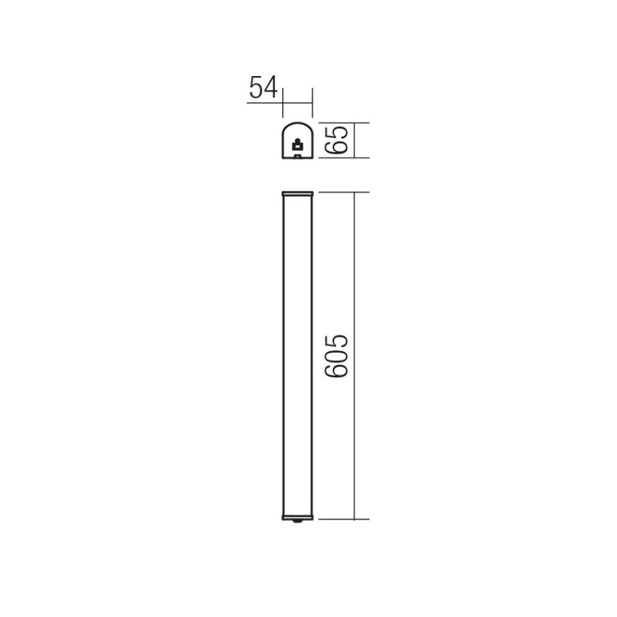 Redo 01-1392 - LED Koupelnové nástěnné svítidlo MARKER LED/10W/230V IP44