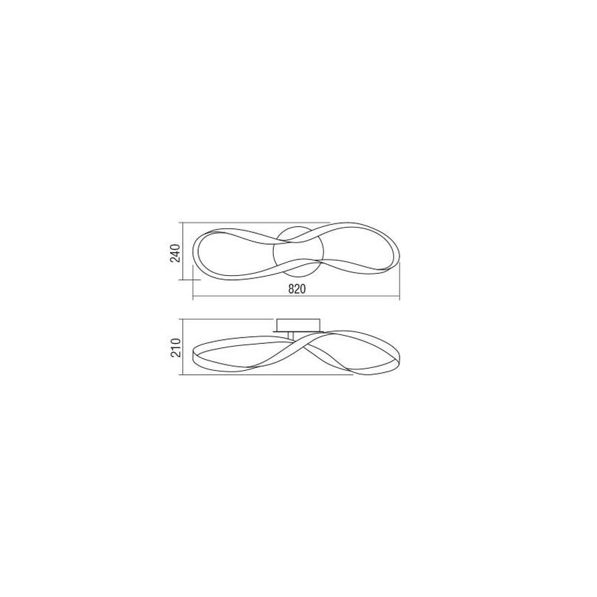 Redo 01-1414 - LED Stmívatelné stropní svítidlo NUBO LED/40W/230V bílá