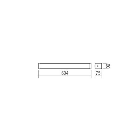 Redo 01-1424 - LED Koupelnové nástěnné svítidlo LEDO 1xLED/16W/230V IP44