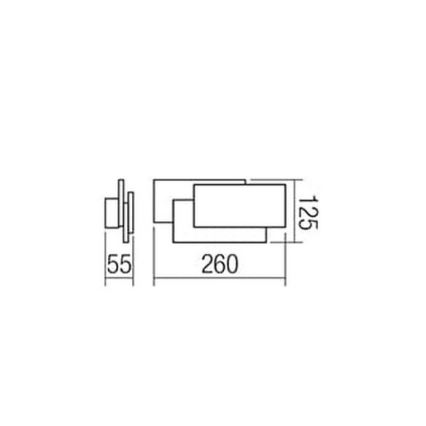 Redo 01-1444 - LED Nástěnné svítidlo GAMER 1xLED/12W/230V