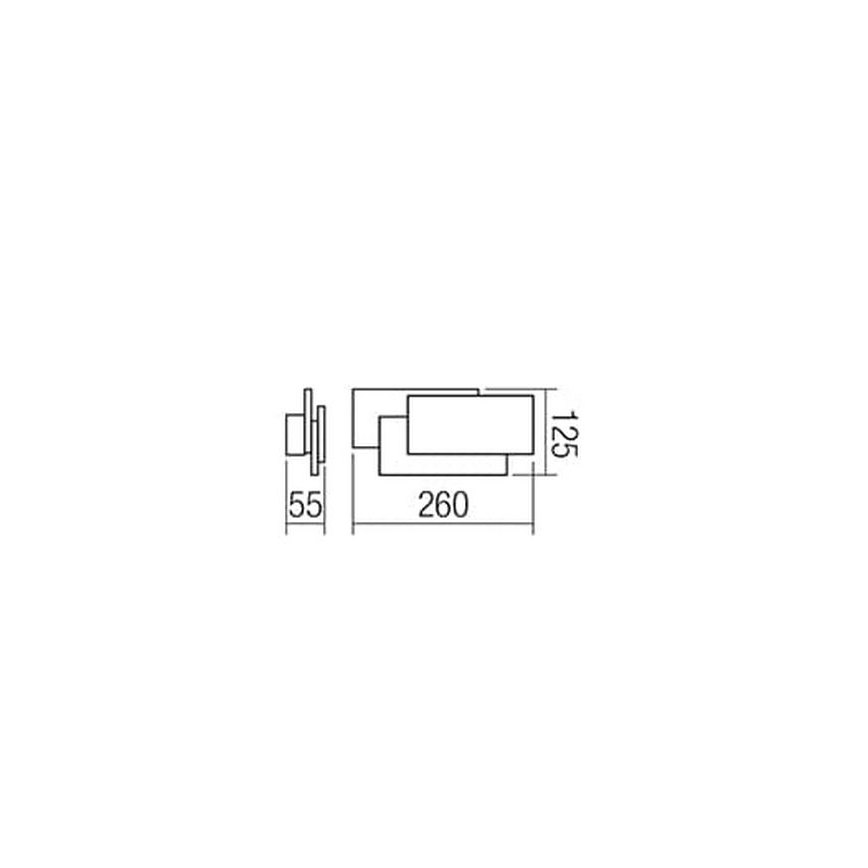 Redo 01-1444 - LED Nástěnné svítidlo GAMER 1xLED/12W/230V