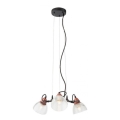 Redo 01-1450 - Lustr na lanku RIDGE 3xE27/42W/230V
