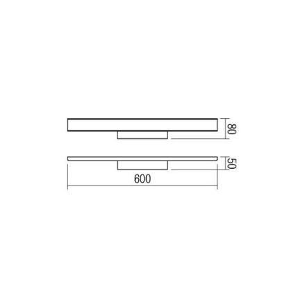 Redo 01-1526 - LED Koupelnové osvětlení zrcadla DAO 1xLED/24W/230V IP44