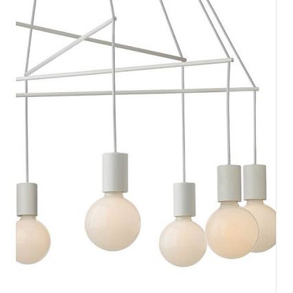 Redo 01-1564 - Lustr na lanku MIKADO 8xE27/42W/230V pr. 82 cm bílá