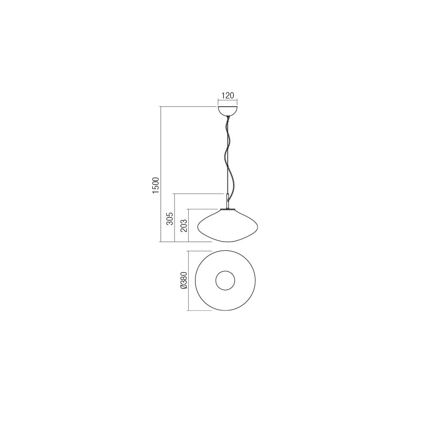 Redo 01-1620 - Lustr na lanku ABSOLUTE 1xE27/42W/230V měděná