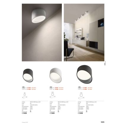 Redo 01-1625 - LED Bodové svítidlo UTO LED/6W/230V pr. 9 cm bílá