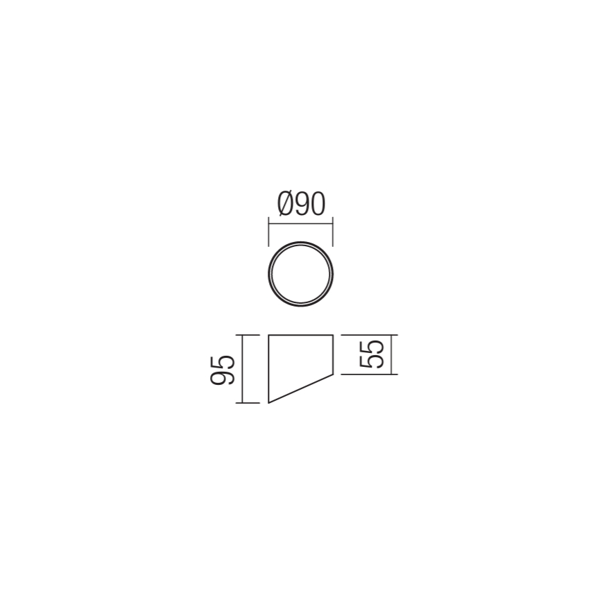 Redo 01-1625 - LED Bodové svítidlo UTO LED/6W/230V pr. 9 cm bílá