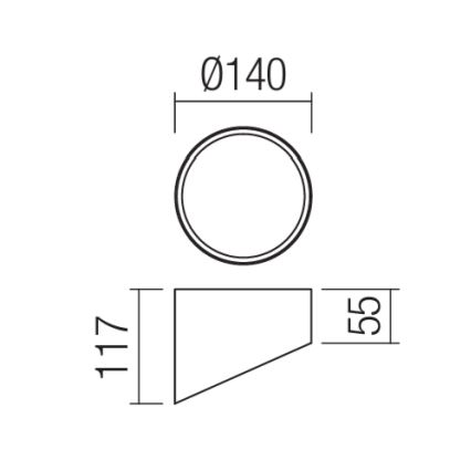 Redo 01-1629 - LED Bodové svítidlo UTO LED/18W/230V pr. 14 cm bílá