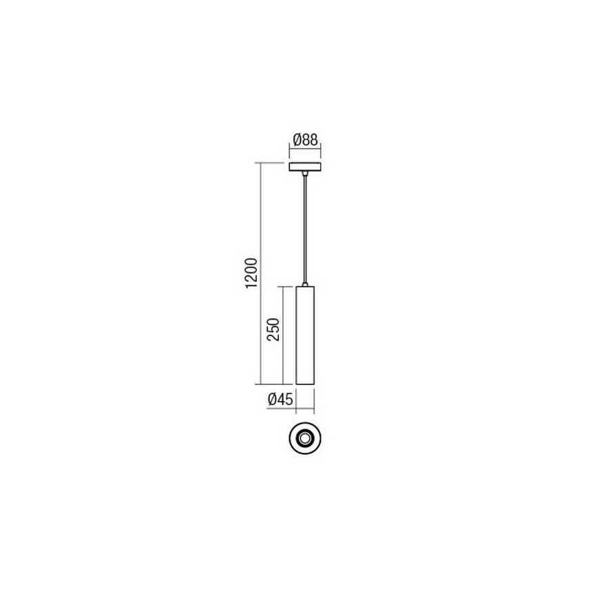 Redo 01-1659 - Lustr na lanku GOSSIP 1xE27/42W/230V