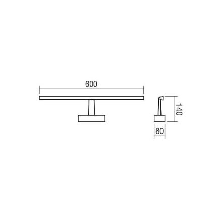 Redo 01-1671 - LED Koupelnové osvětlení zrcadla NEPTUNE LED/12W/230V IP44