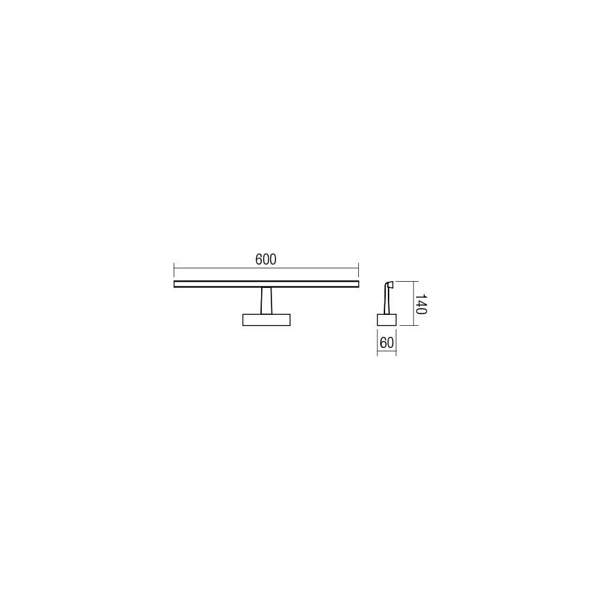 Redo 01-1673 - LED Koupelnové osvětlení zrcadla NEPTUNE LED/12W/230V IP44