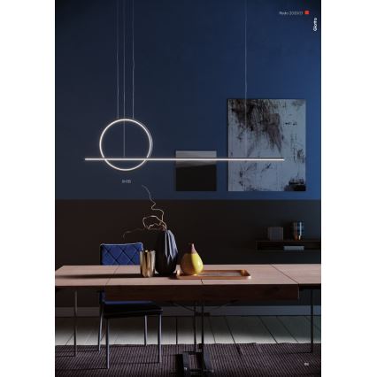 Redo 01-1735 - LED Stmívatelný lustr na lanku GIOTTO LED/46W/230V černá