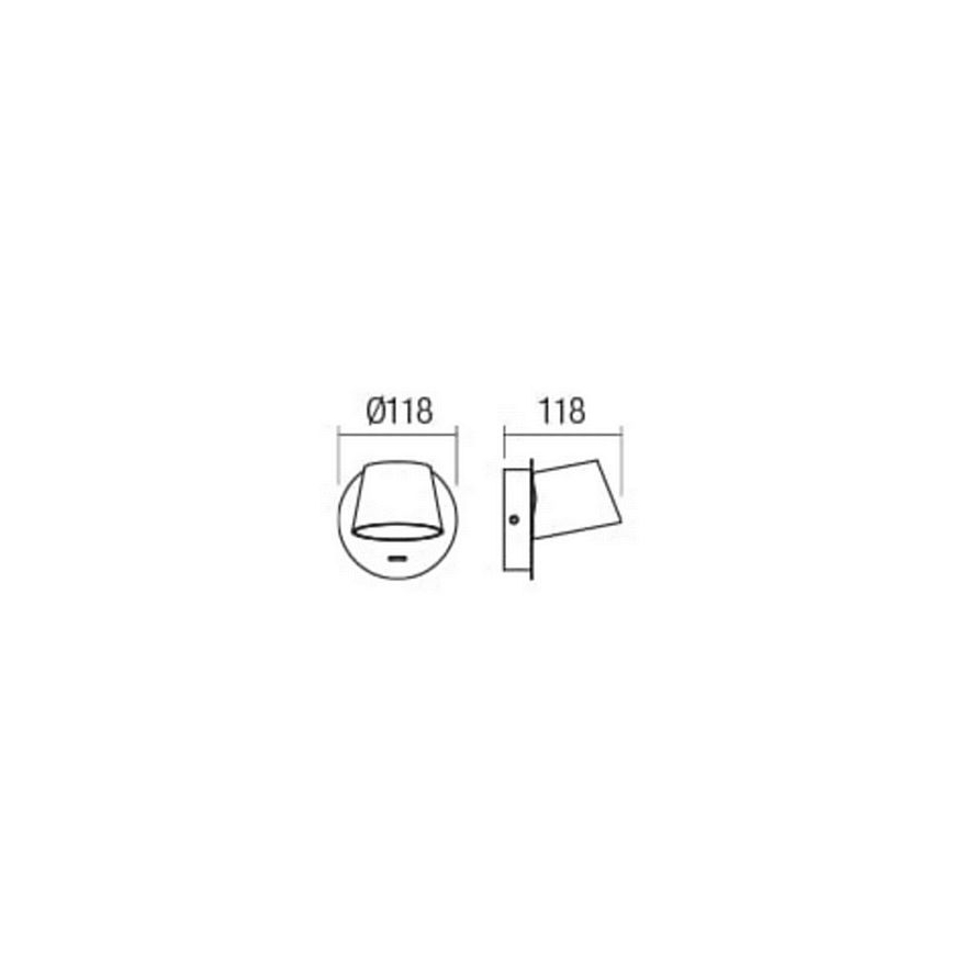 Redo 01-1739 - LED Nástěnné svítidlo SHAKER LED/6W/230V