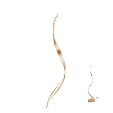 Redo 01-1798 - LED Stmívatelná stojací lampa TORSION LED/24W/230V bronzová