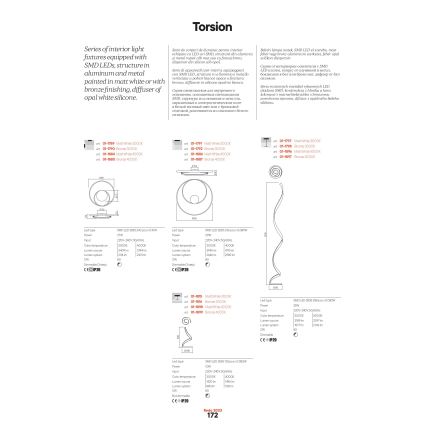 Redo 01-1886 - LED Stmívatelné stropní svítidlo TORSION LED/29W/230V pr. 55 cm bílá