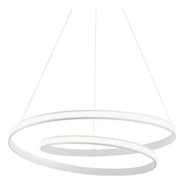 Redo 01-1890 - LED Stmívatelný lustr na lanku TORSION LED/35W/230V 4000K pr. 75 cm bílá