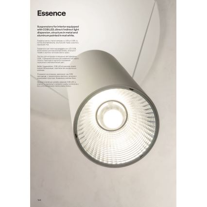 Redo 01-1970 - LED Stmívatelný lustr na lanku ESSENCE LED/24W/230V CRI 90 3000K bílá