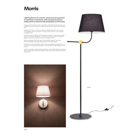 Redo 01-1980 - Stolní lampa MORRIS 1xE27/42W/230V bílá