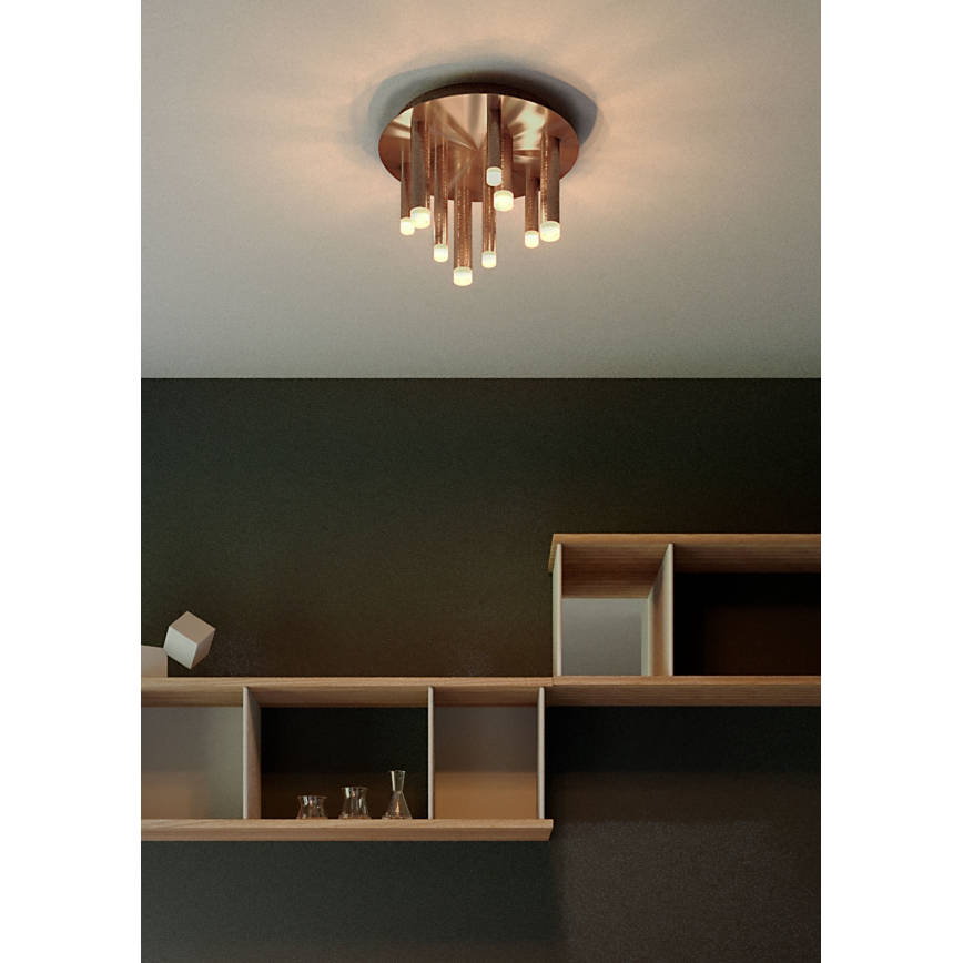 Redo 01-2040 - LED Stropní svítidlo MADISON 9xLED/4W/230V měď
