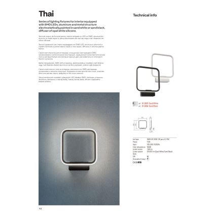 Redo 01-2097 - LED Stmívatelný lustr na lanku THAI LED/66W/230V 3000K bílá