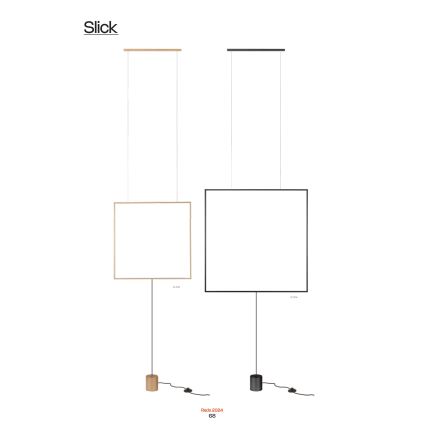 Redo 01-2134 - LED Stojací lampa SLICK LED/28W/230V černá