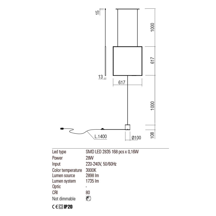 Redo 01-2134 - LED Stojací lampa SLICK LED/28W/230V černá
