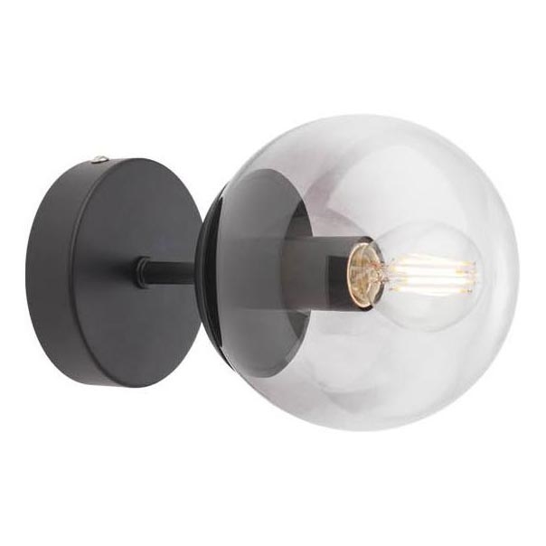 Redo 01-2175 - Nástěnné svítidlo SEMIA 1xE14/28W/230V černá/kouřová