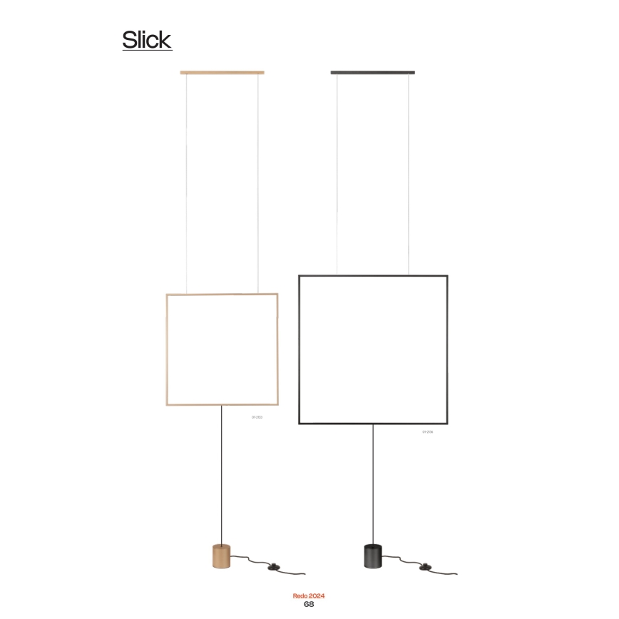 Redo 01-2197 - LED Stojací lampa SLICK LED/19W/230V černá