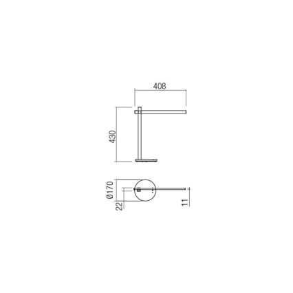 Redo 01-2212 - LED Stmívatelná dotyková stolní lampa OMEO LED/5,5W/230V 3000/4500/6500K bílá