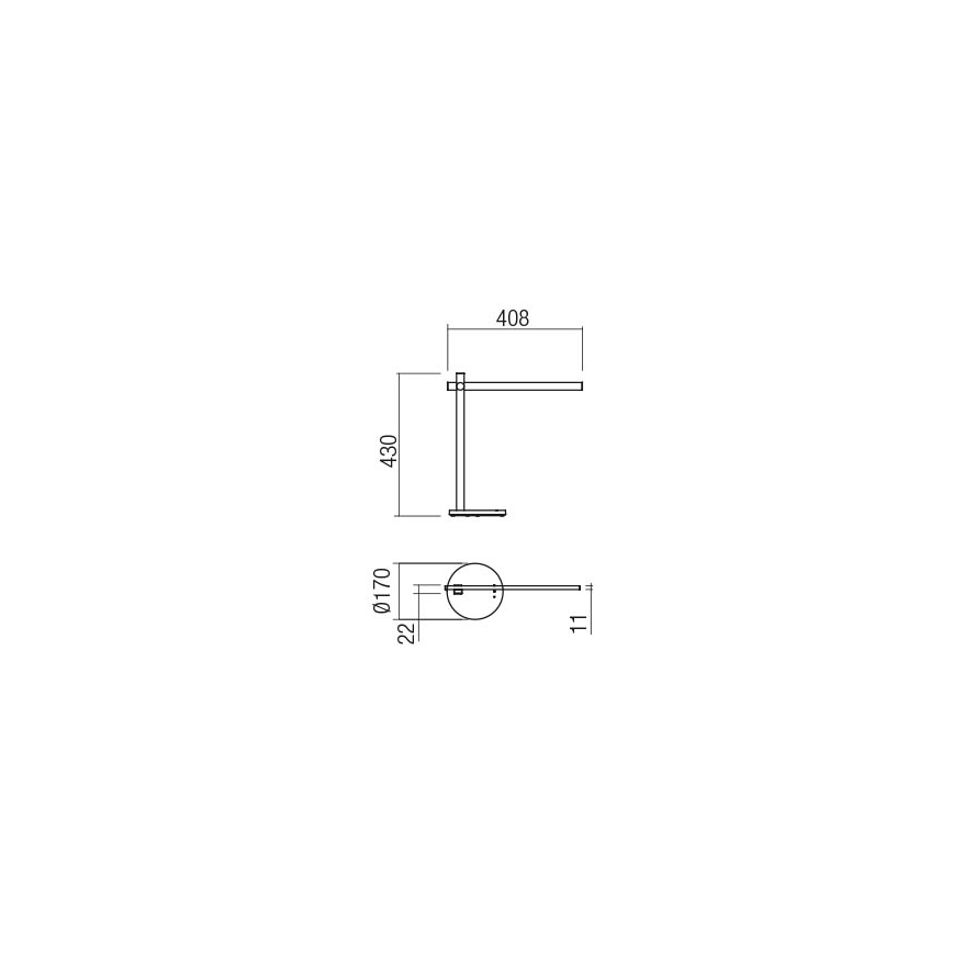 Redo 01-2212 - LED Stmívatelná dotyková stolní lampa OMEO LED/5,5W/230V 3000/4500/6500K bílá